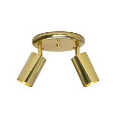 Evanston brass 2-spotlight | antique brass