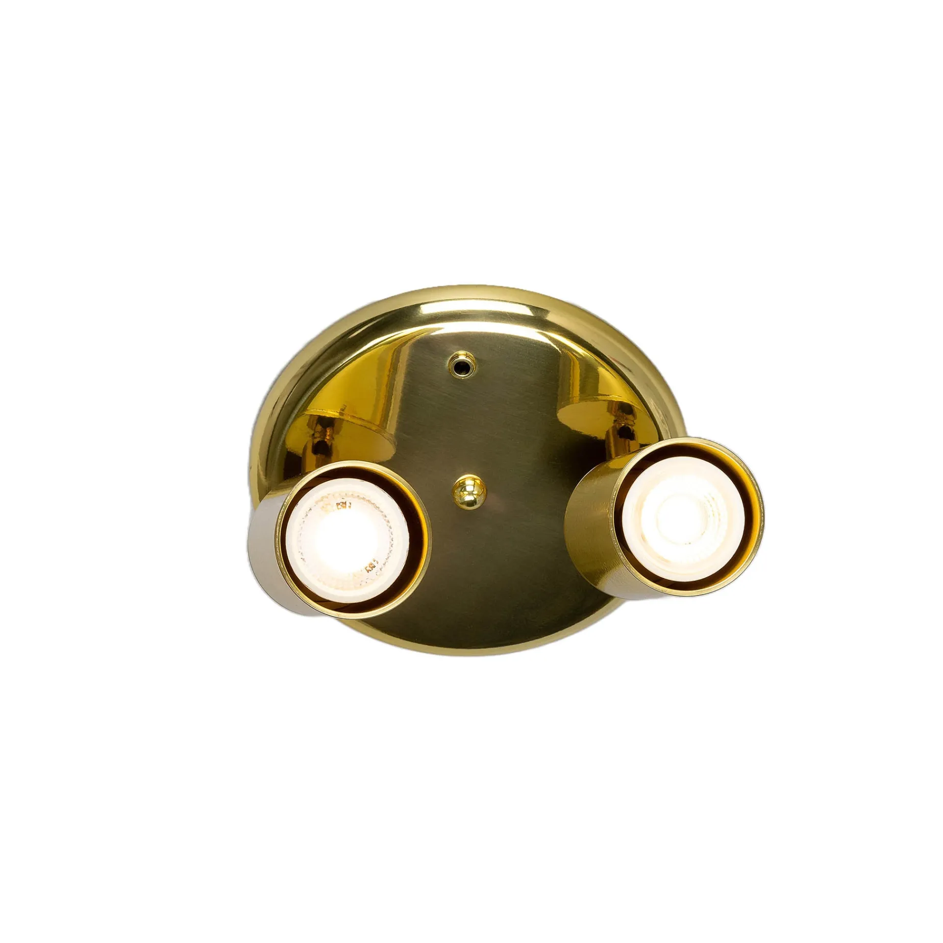 Evanston brass 2-spotlight | antique brass