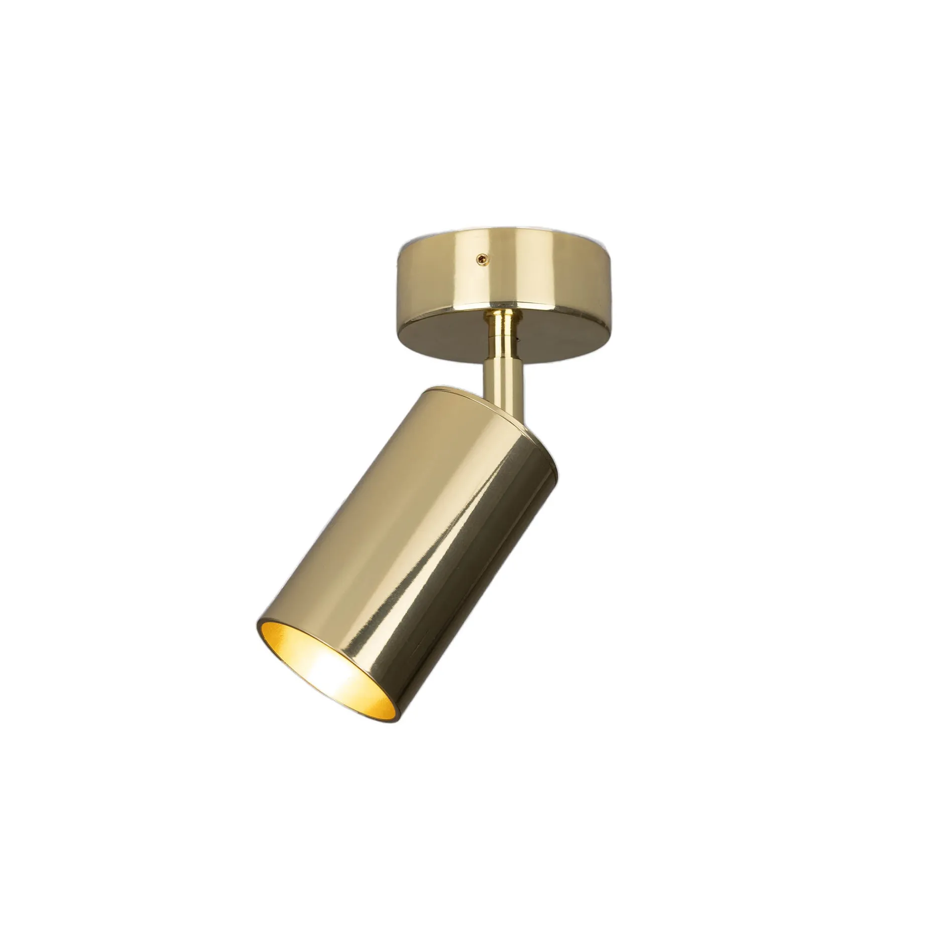 Evanston brass spotlight | antique brass