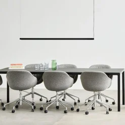 Factor Linear pendant | diffused soft black