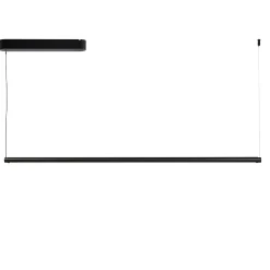 Factor Linear pendant | diffused soft black