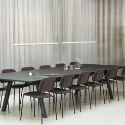 Factor Linear pendant | diffused clear anodised