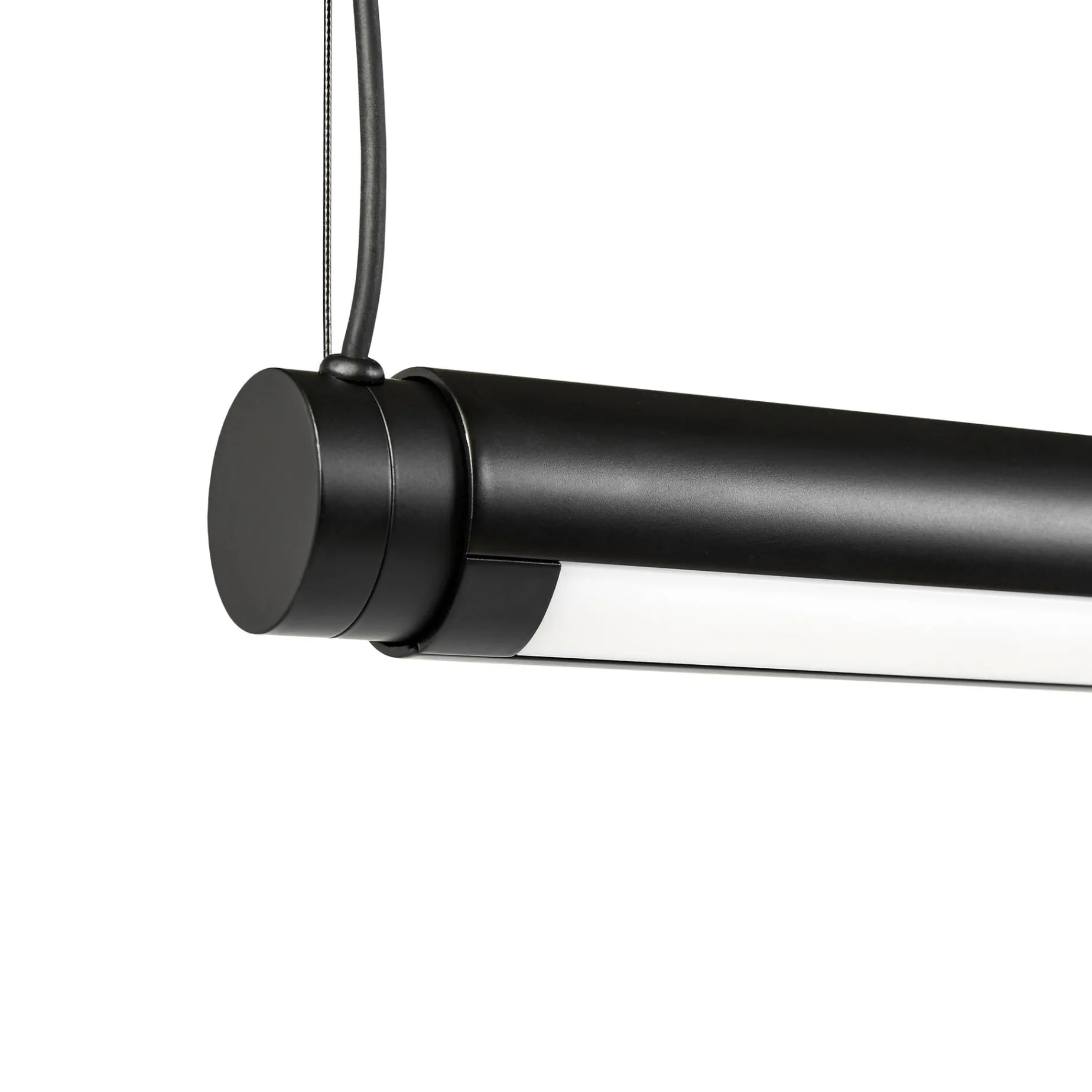 Factor Linear pendant | diffused clear anodised