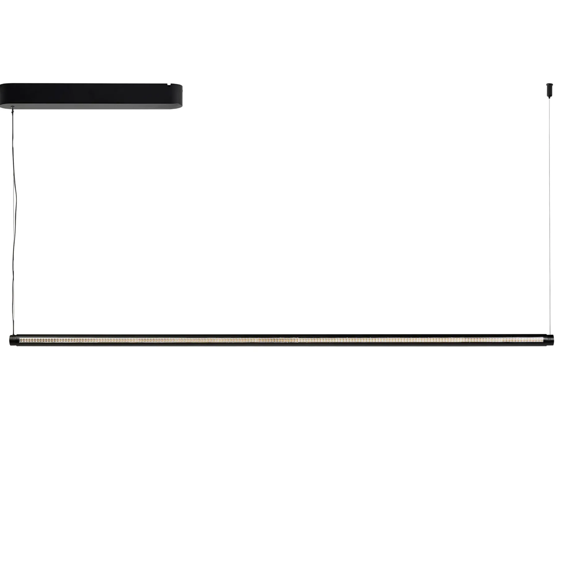 Factor Linear pendant | diffused clear anodised