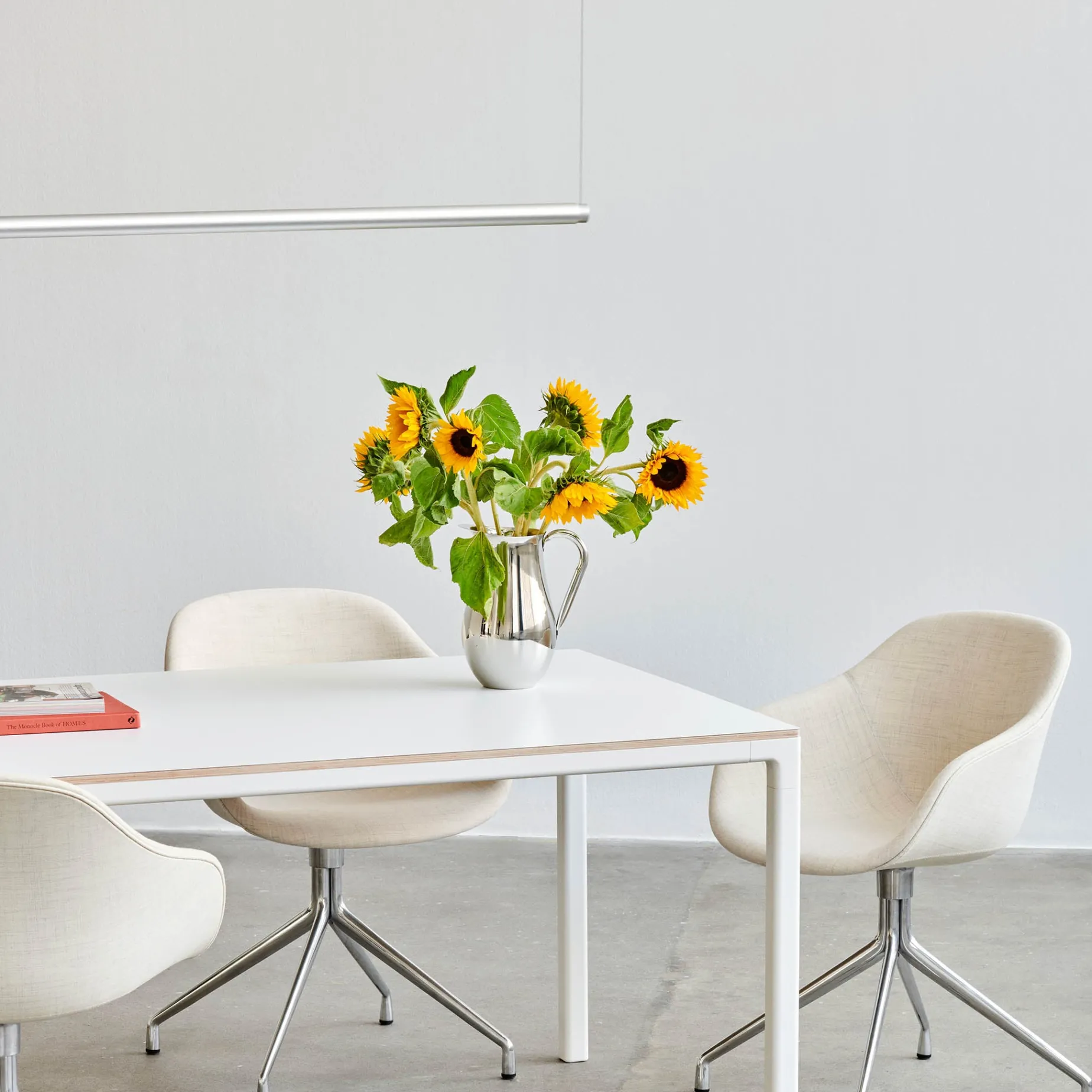 Factor Linear pendant | diffused clear anodised