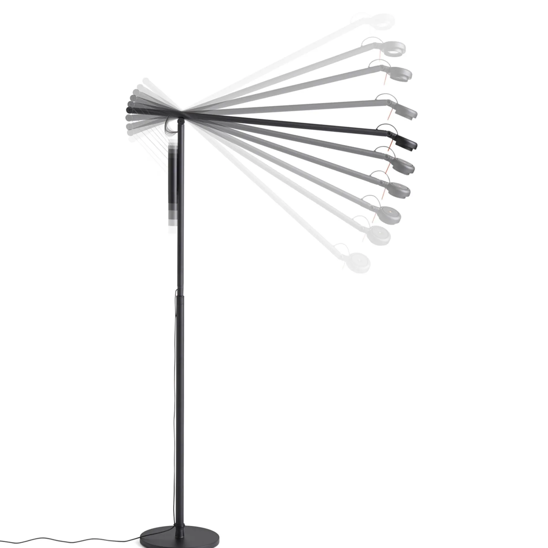 Fifty-Fifty floor lamp | soft black