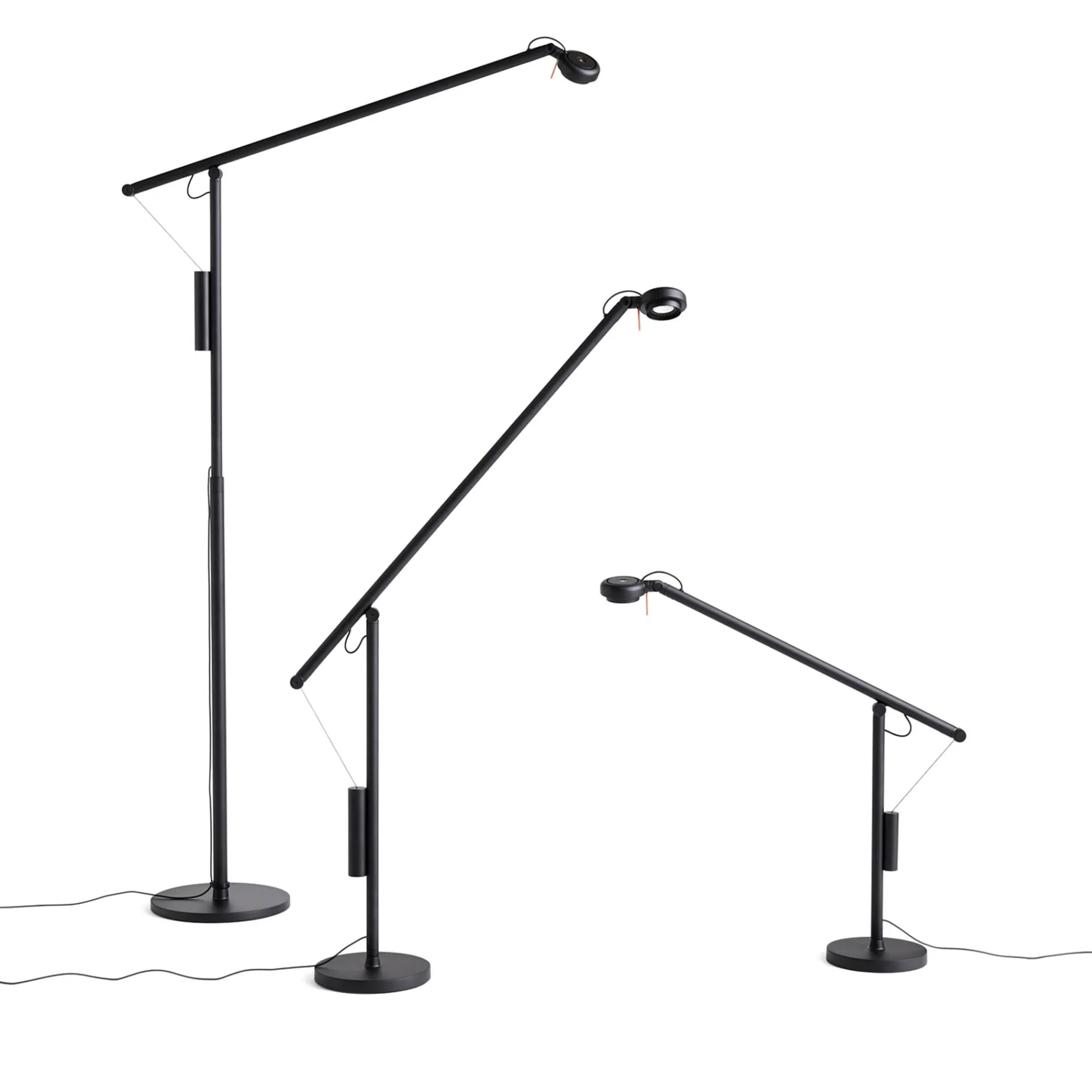 Fifty-Fifty floor lamp | soft black