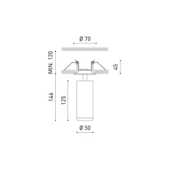 Fit 35 recessed | white