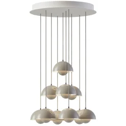 Flowerpot VP10 | chandelier 31 / cobalt blue