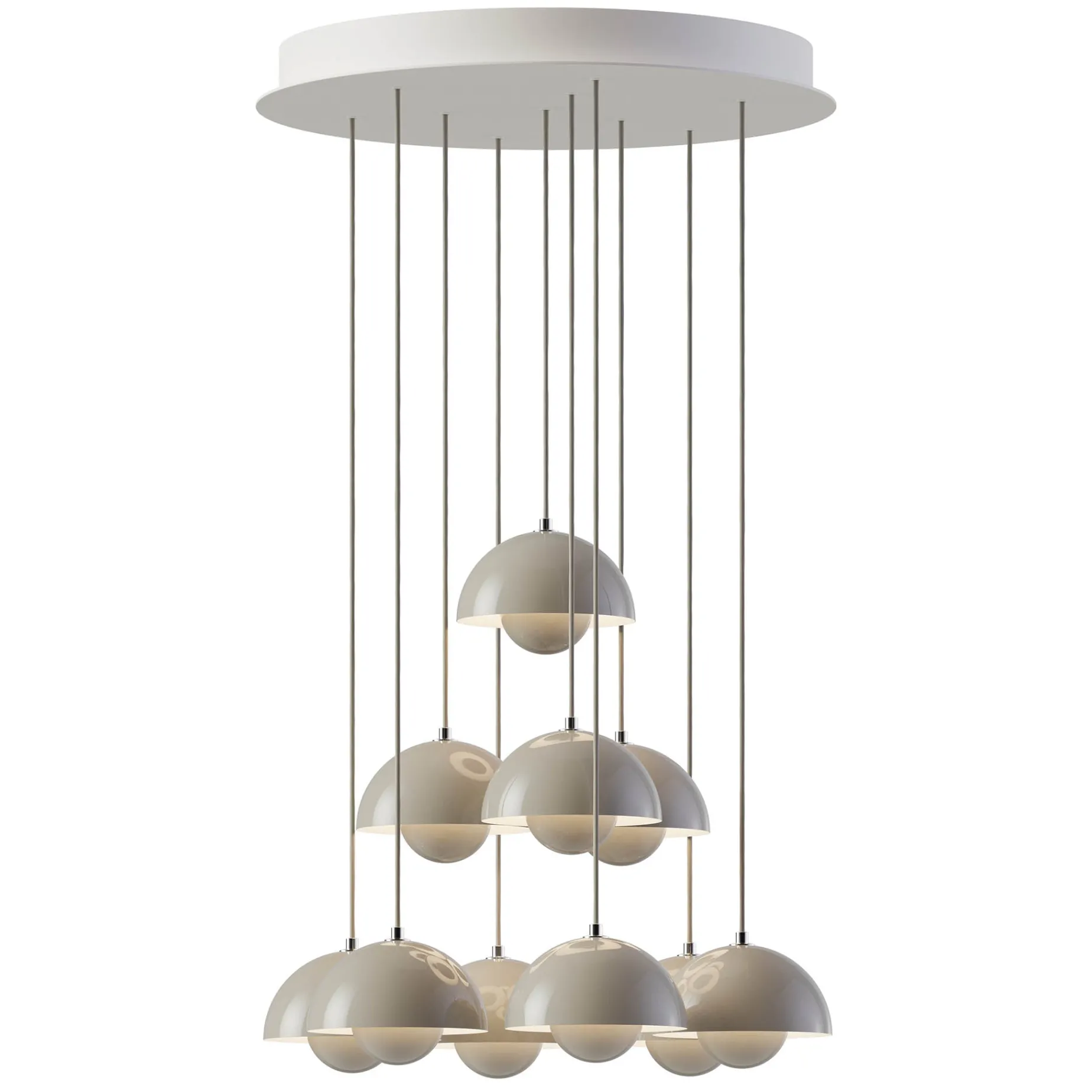 Flowerpot VP10 | chandelier 31 / cobalt blue