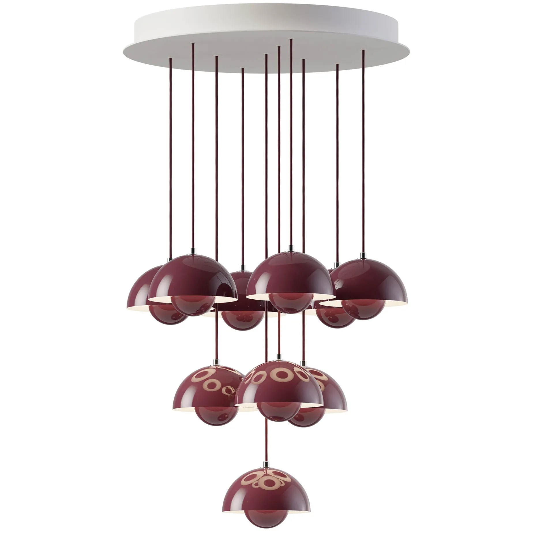 Flowerpot VP10 | chandelier 31 / cobalt blue