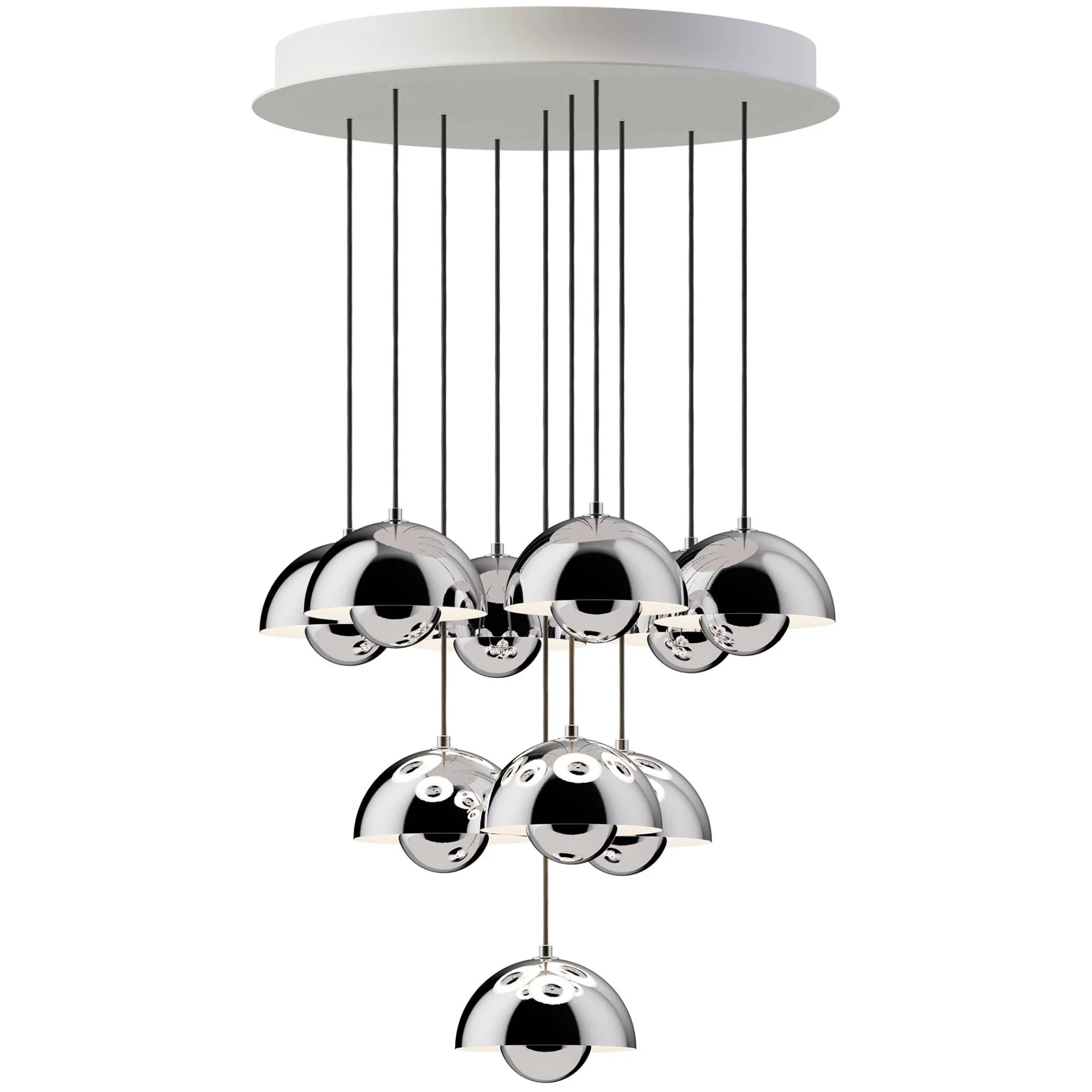 Flowerpot VP10 | chandelier 31 / cobalt blue