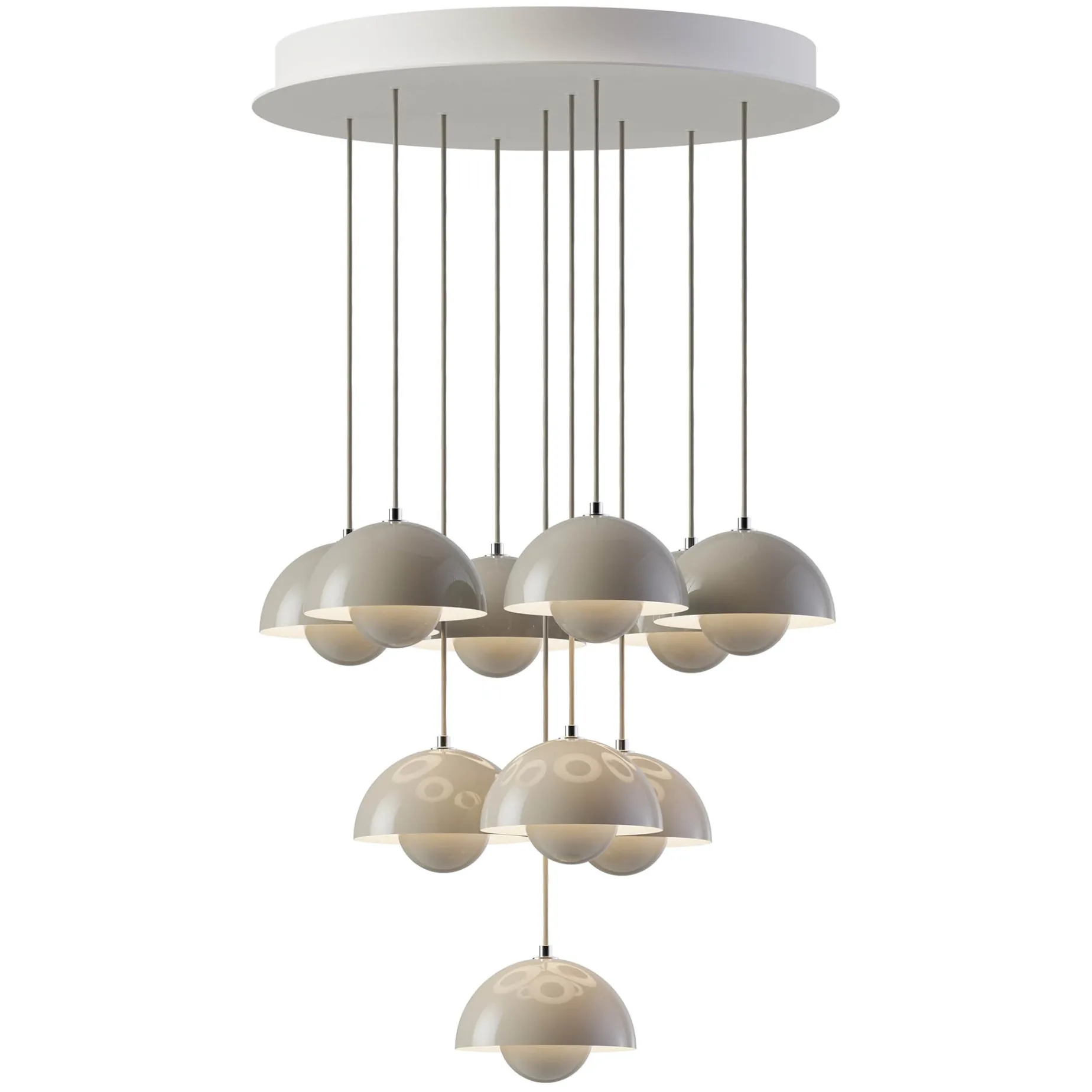 Flowerpot VP10 | chandelier 31 / cobalt blue