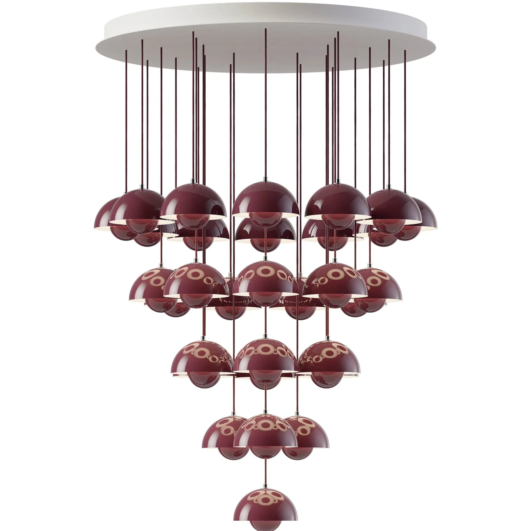 Flowerpot VP10 | chandelier 31 / cobalt blue