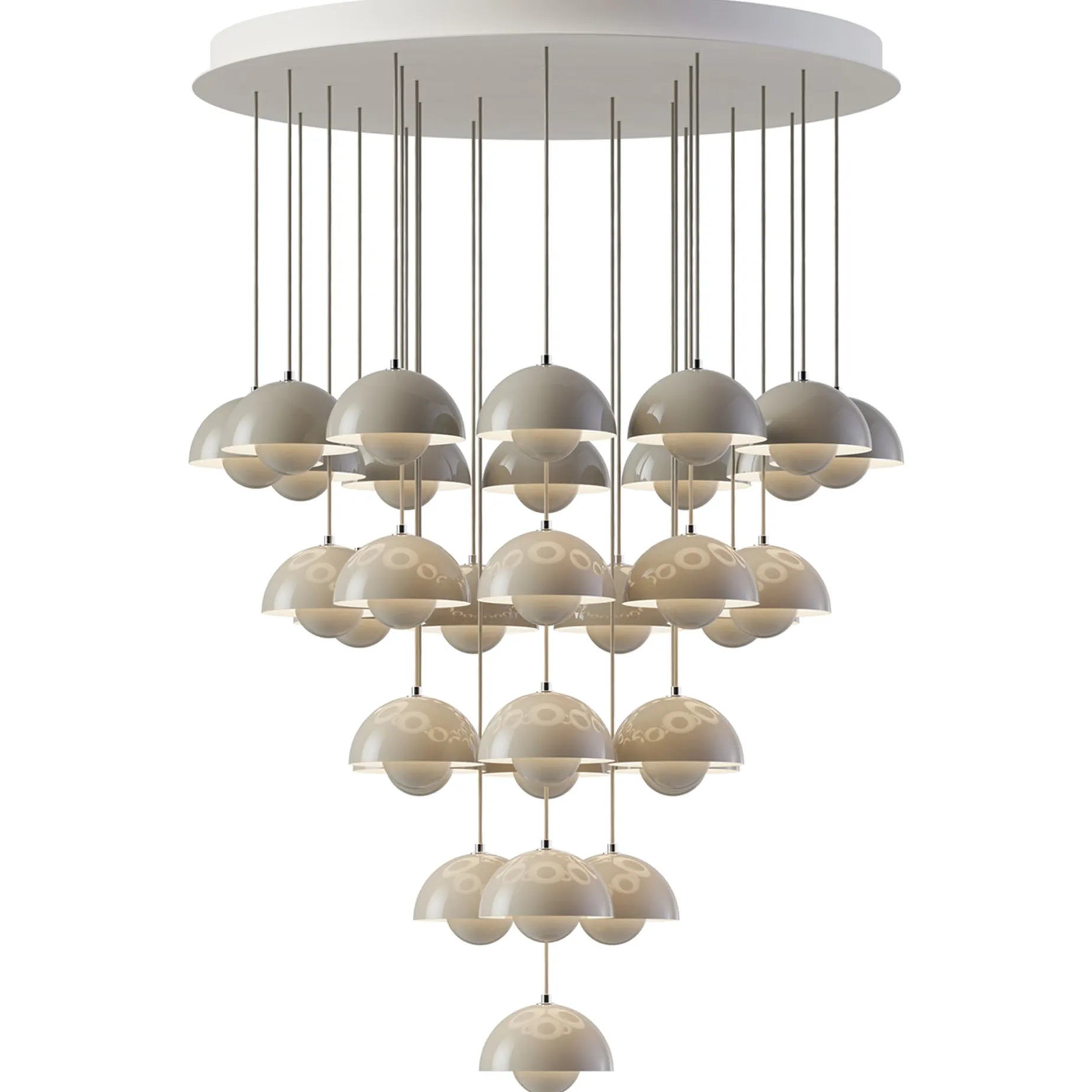 Flowerpot VP10 | chandelier 31 / cobalt blue