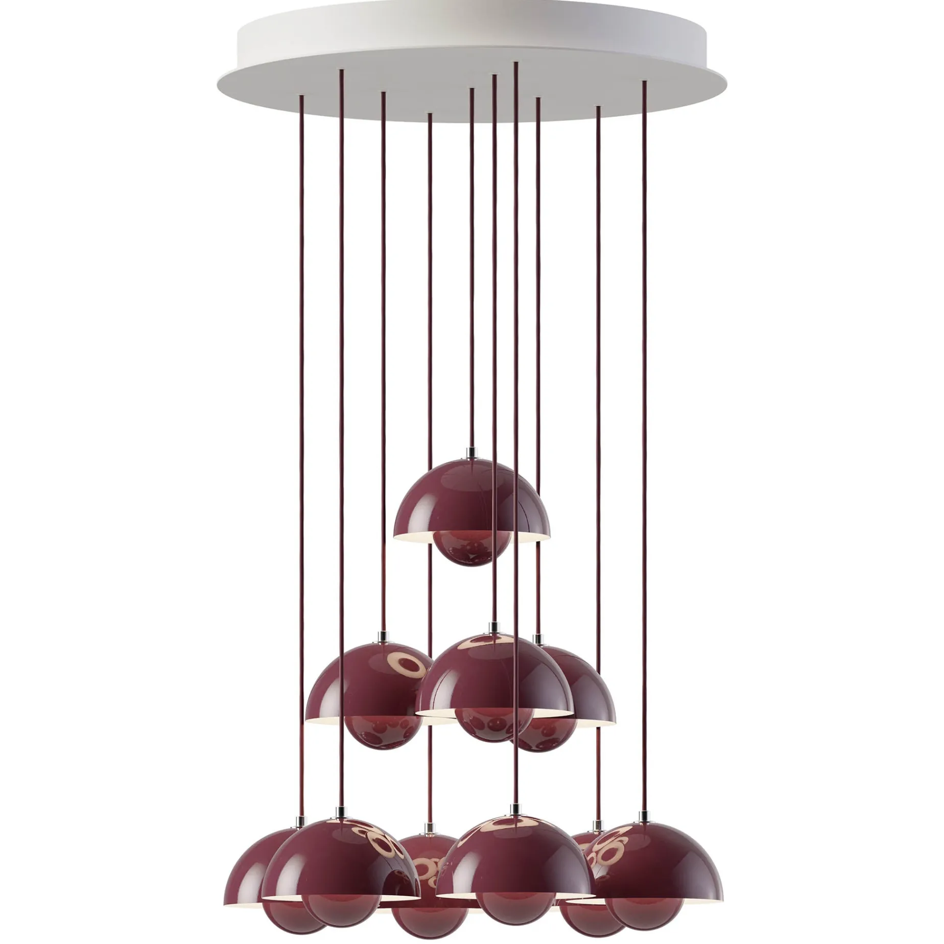 Flowerpot VP10 | chandelier 31 / cobalt blue