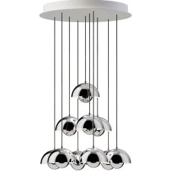 Flowerpot VP10 | chandelier 31 / cobalt blue
