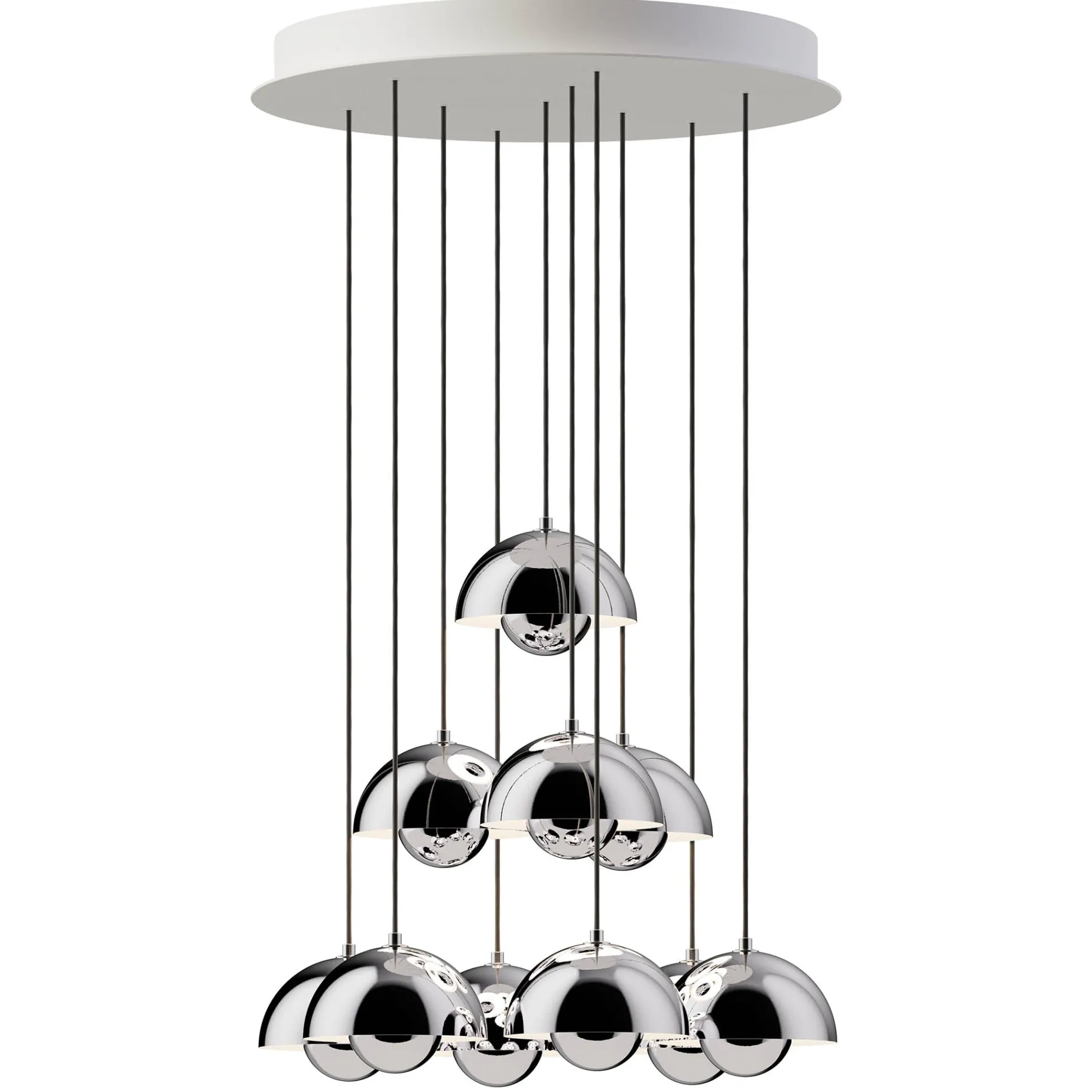 Flowerpot VP10 | chandelier 31 / cobalt blue