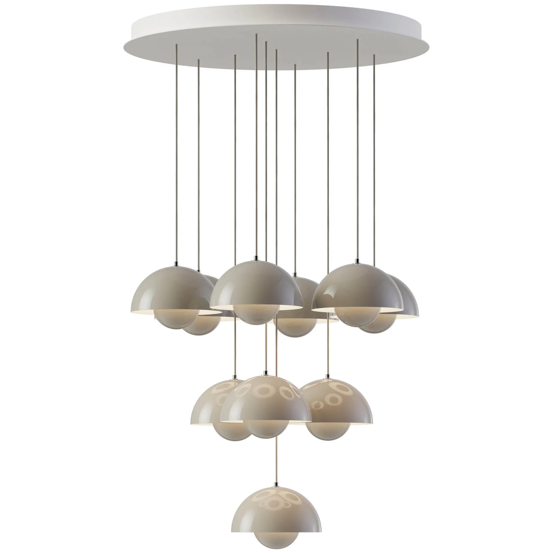 Flowerpot VP1 | chandelier 10 / chrome-plated