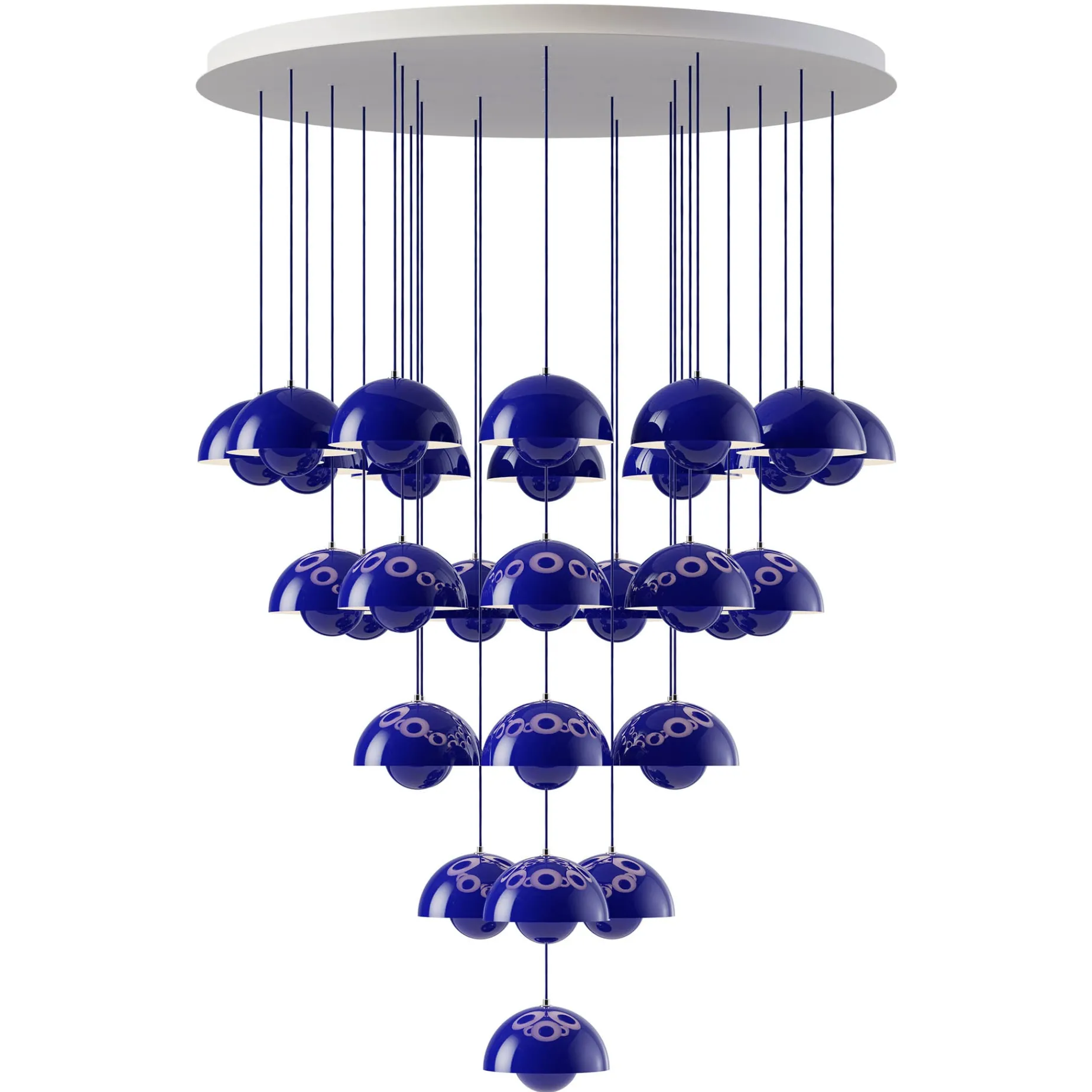 Flowerpot VP1 | chandelier 10 / chrome-plated