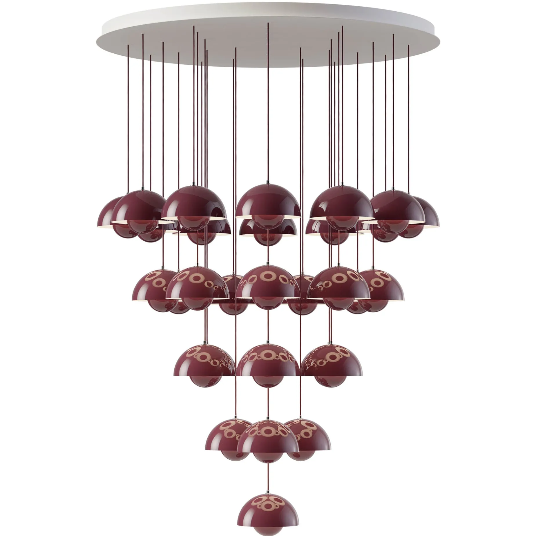 Flowerpot VP1 | chandelier 10 / chrome-plated