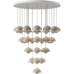 Flowerpot VP1 | chandelier 10 / chrome-plated