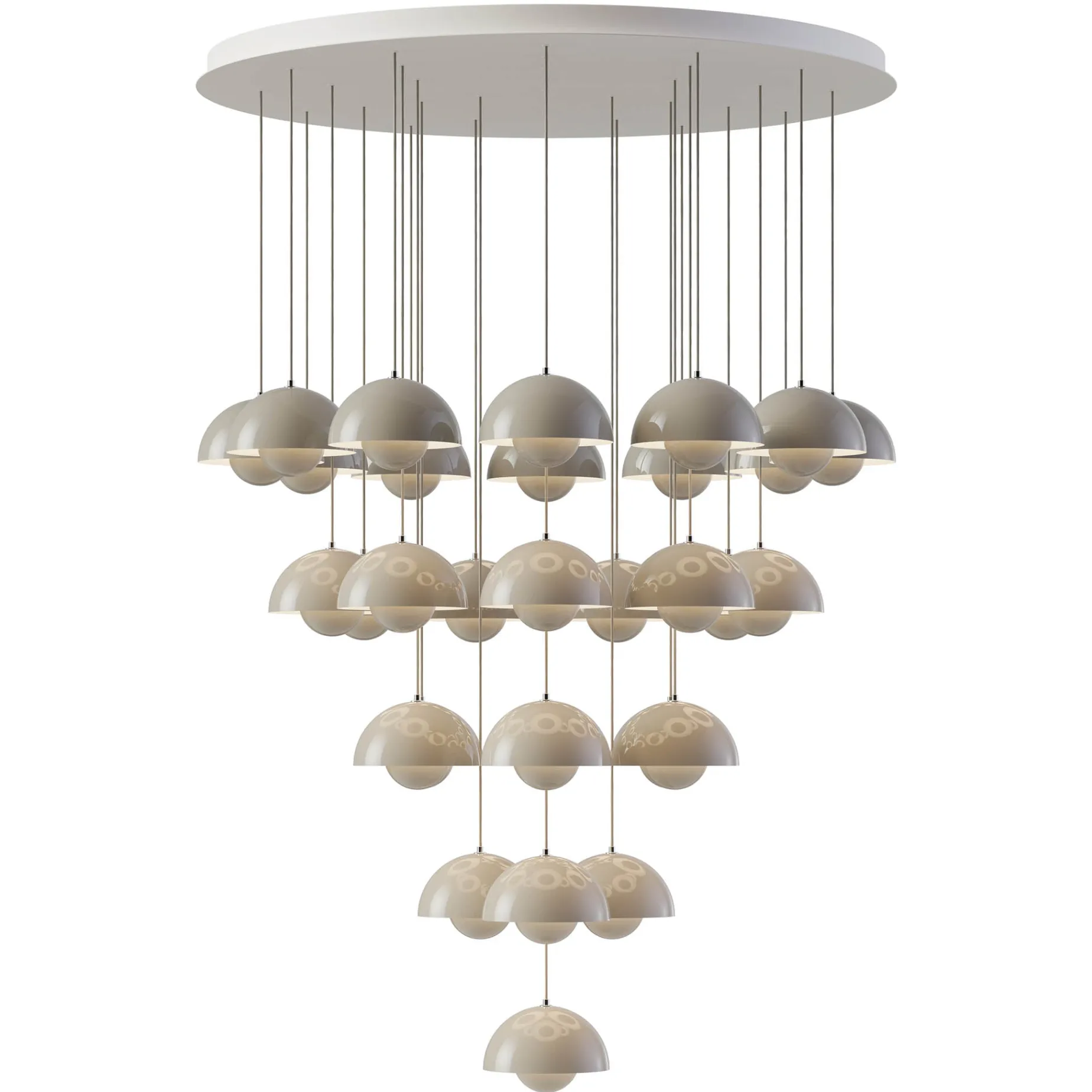 Flowerpot VP1 | chandelier 10 / chrome-plated