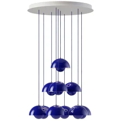 Flowerpot VP1 | chandelier 10 / chrome-plated
