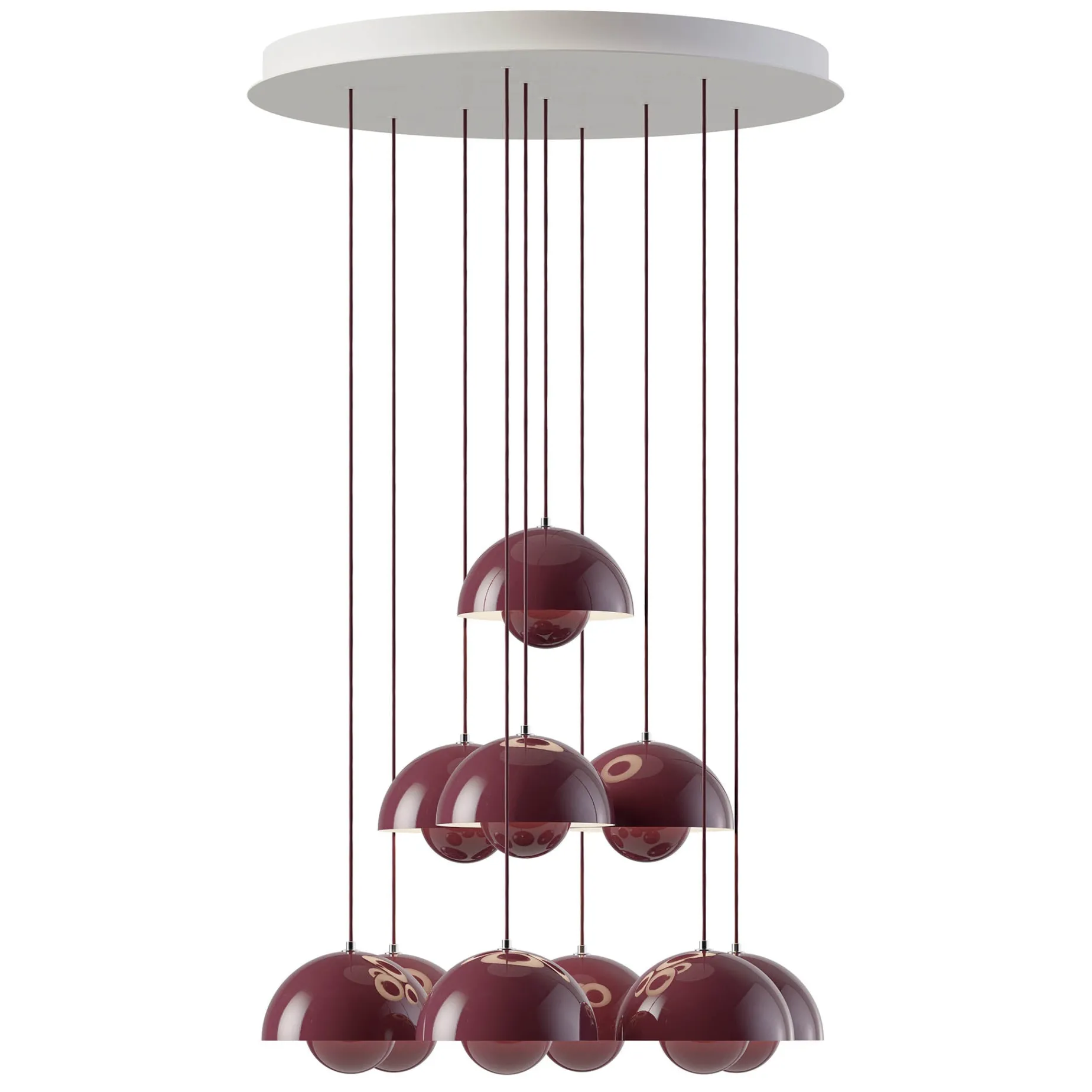 Flowerpot VP1 | chandelier 10 / chrome-plated