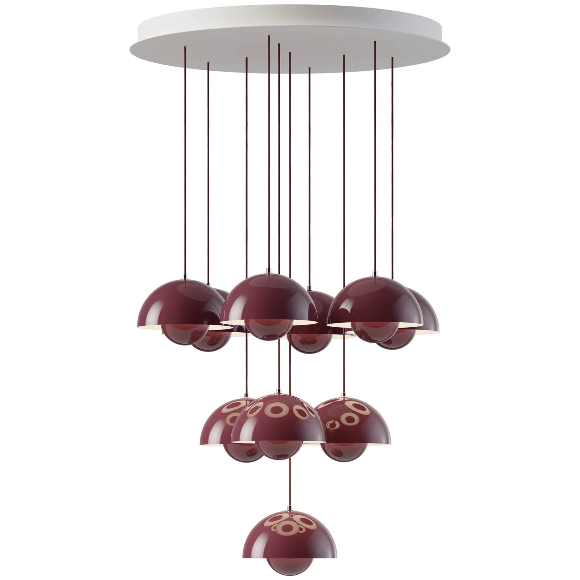 Flowerpot VP1 | chandelier 10 / chrome-plated