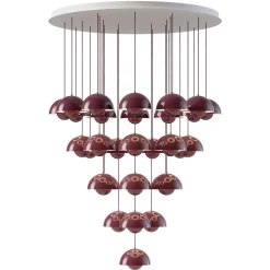 Flowerpot VP1 | chandelier 10 / dark plum