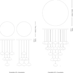 Flowerpot VP1 | chandelier 10 / dark plum