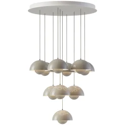 Flowerpot VP1 | chandelier 10 / dark plum