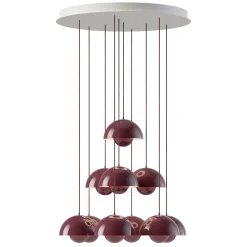 Flowerpot VP1 | chandelier 10 / dark plum