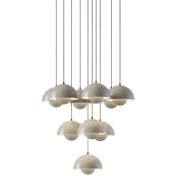 Flowerpot VP10 | chandelier 10 / grey beige