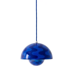 Flowerpot VP1 | pattern cobalt blue & twilight blue