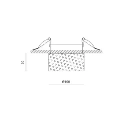 Focus ceiling | black