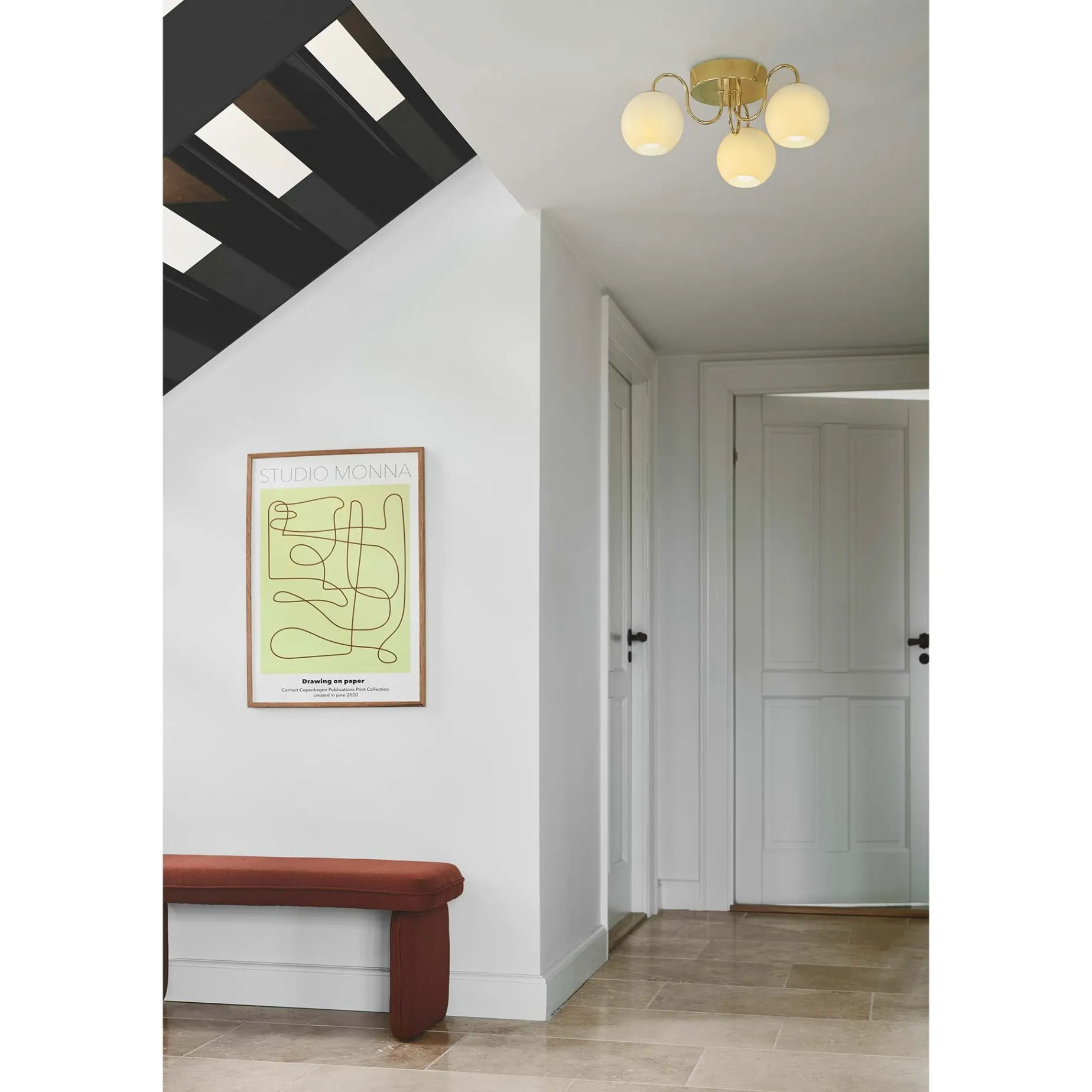 Franca 3 ceiling | brass
