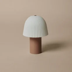 Frill portable lamp | cashmere