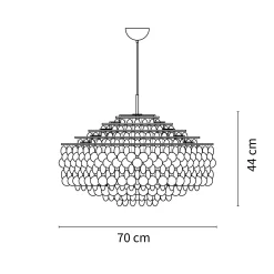 Fun chandelier ø27-ø70 | brass