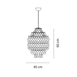 Fun chandelier ø27-ø70 | brass