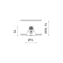 Gap recessed | white