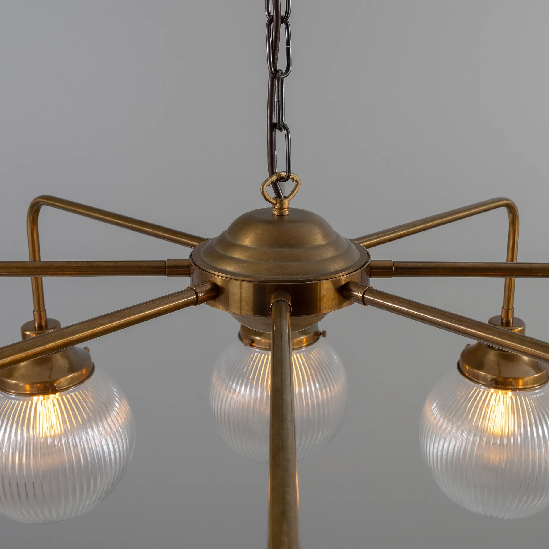 Genoa prismatic glass 5-8-13-21 light | polished brass
