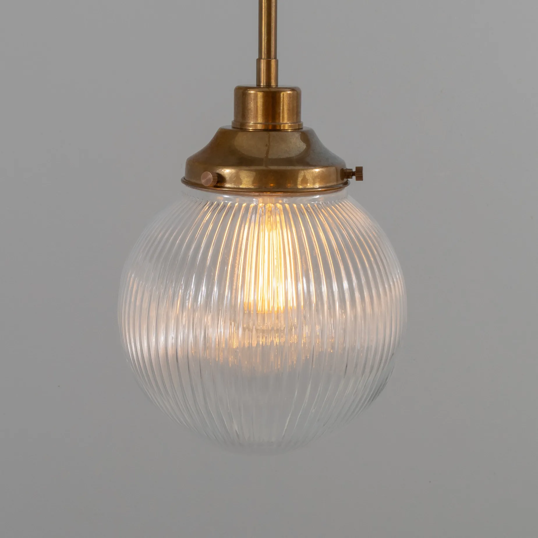 Genoa prismatic glass 5-8-13-21 light | polished brass