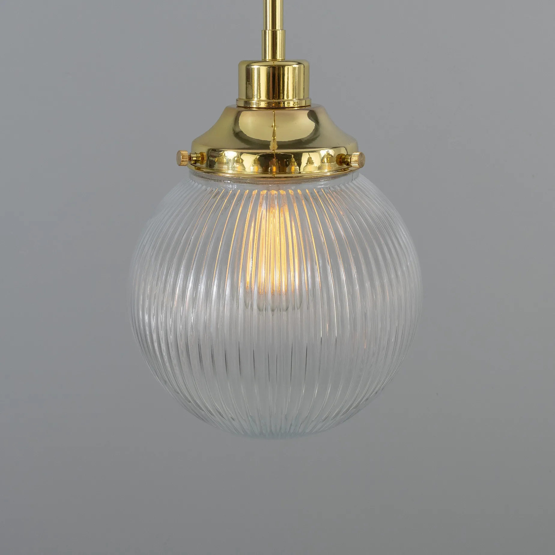 Genoa prismatic glass 5-8-13-21 light | polished brass