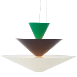 Gio pendant | Signal Green, Deep Blue & Ecru White