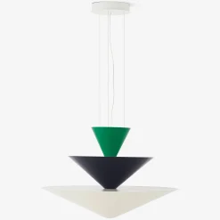 Gio pendant | Signal Green, Deep Blue & Ecru White