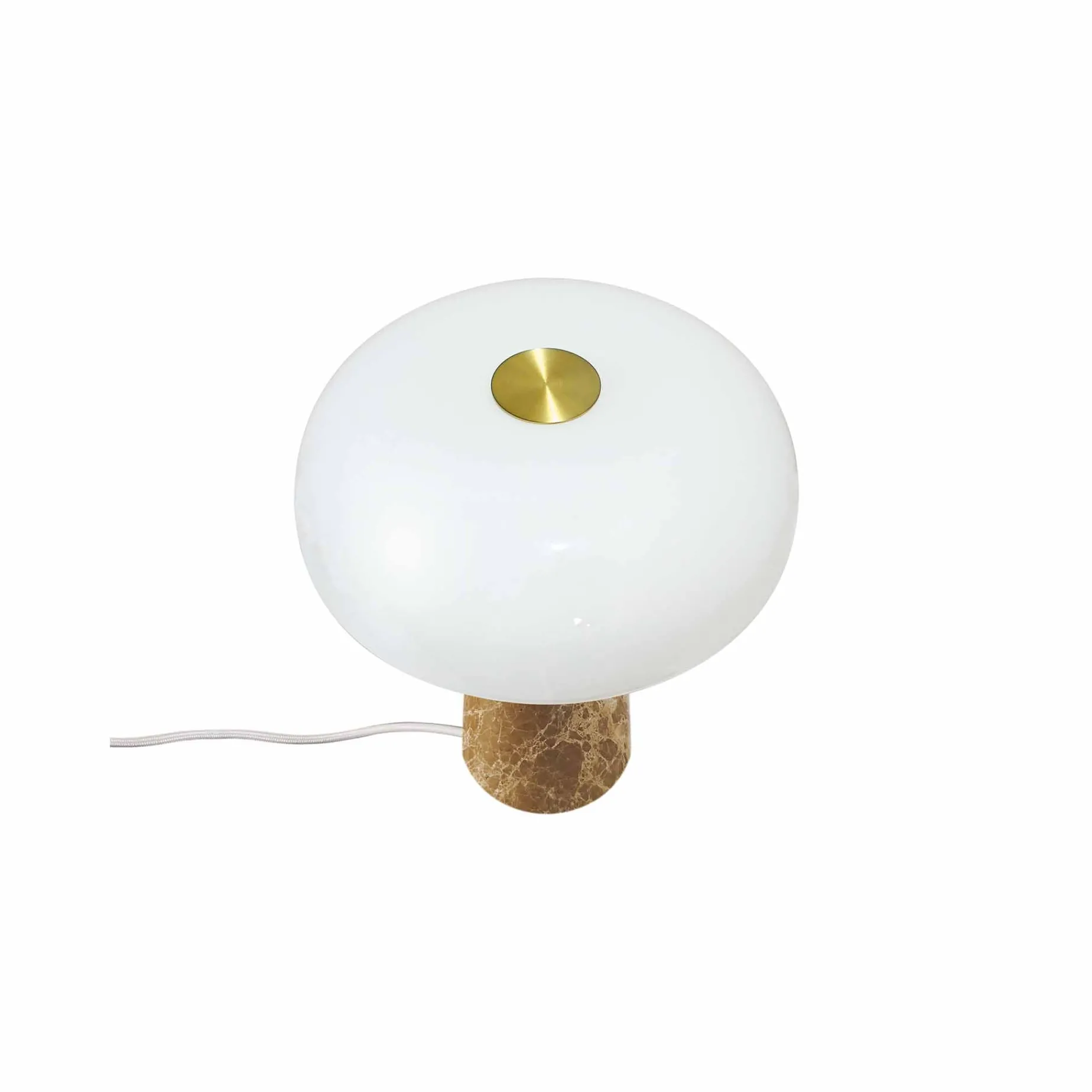 Glossy table mini | beige marble
