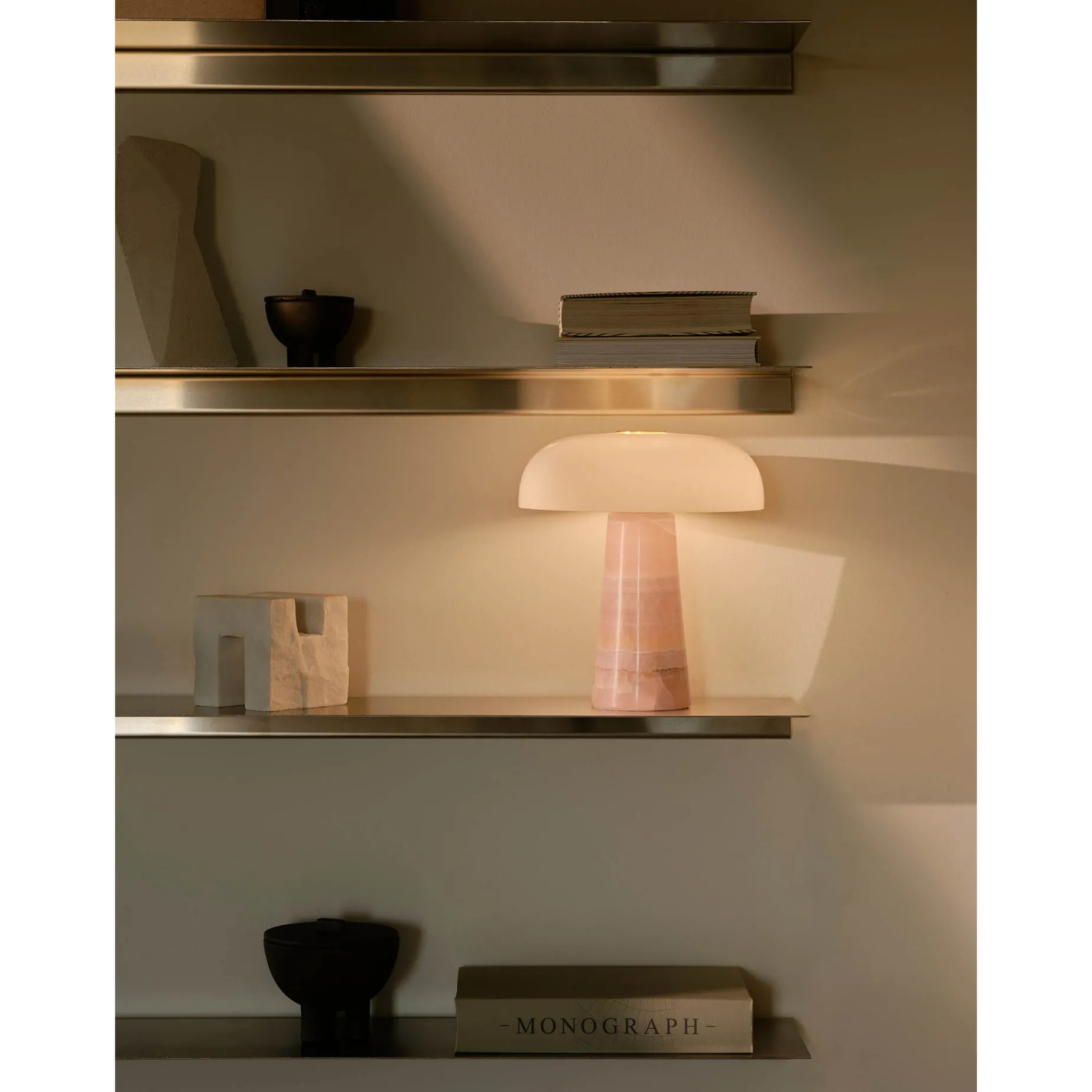 Glossy table mini | white marble