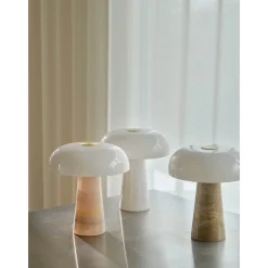 Glossy table mini | white marble